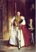 John Singer Sargent Portrait of Charles Vane-Tempest-Stewart, 6th Marquess of Londonderry (1852-1915), carrying the Sword of State at the coronation of Edward VII of the painting